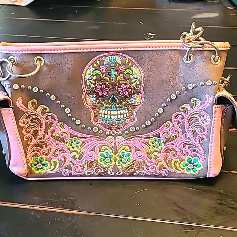 Montana West Skull Western shoulder purse